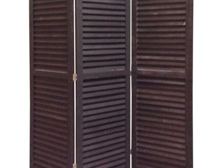 48 X 67 Black Wood Shutter - Screen Online