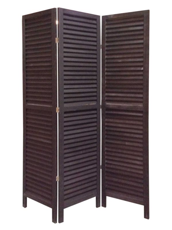 48 X 67 Black Wood Shutter - Screen Online