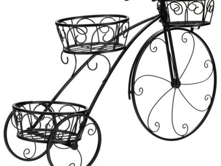 Tricycle Plant Stand Flower Pot Cart Holder in Parisian Style on Sale