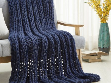 Yolly Channel Knit Throw For Discount