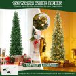 7 Feet Prelit Half-Shape Christmas Tree with 150 Lights Online Hot Sale