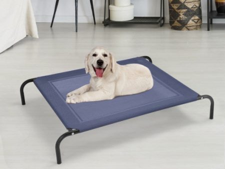 Large Indoor Outdoor Camping Steel Frame Elevated Pet Cot Mat-XL Online