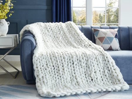 Yanis Chunky Knit Throw Online Hot Sale