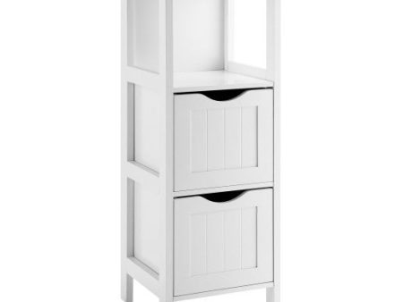 Freestanding Storage Cabinet with 2 Removable Drawers for Bathroom-White Online Hot Sale