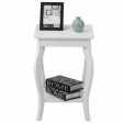 Accent Sofa End Side Table-White Discount