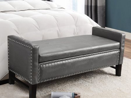 Columbus Leather Storage Bench Discount