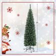 5 6 7 8 9 Feet Pre-lit Pencil Artificial Christmas Tree with 150 180 200  300 400 Warm White LED Lights-5 ft Hot on Sale