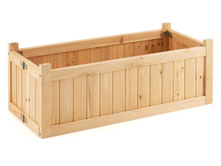 Folding Wooden Raised Garden Bed with Removable Bottom for Herbs Fruits Flowers Online Sale