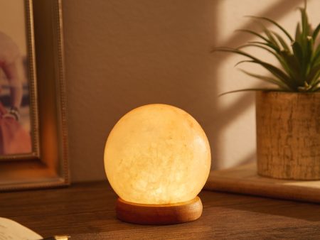 Amilia Round Salt Lamp on Sale