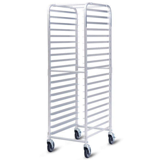 26 x 20 x 70 Inch 20 Sheet Aluminum Pan Rolling Bakery Rack Sale