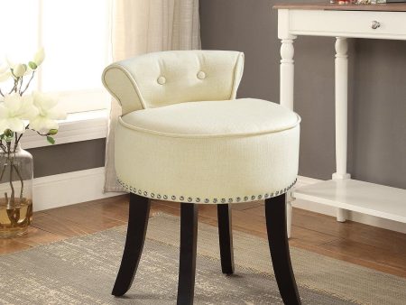 Taylor Linen Vanity Stool Fashion