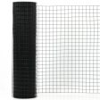 36 x 50 Inch Hardware Cloth 16 Gauge Black Vinyl Coated Welded Wire Mesh 1.5 Inch Hot on Sale