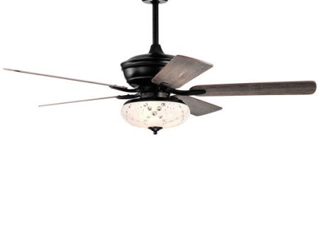 52 Inch Ceiling Fan with 3 Wind Speeds and 5 Reversible Blades-Gray Online Hot Sale