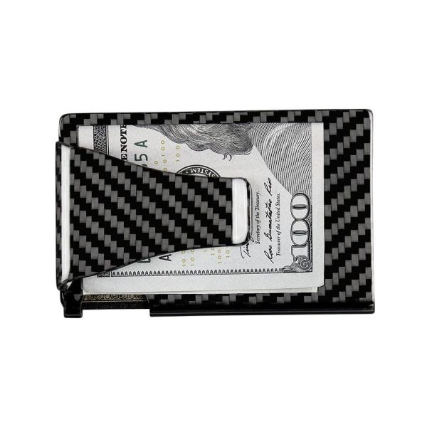 Real Carbon Fiber Cash & Card Slim Wallet by Simply Carbon Fiber For Sale