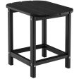 18 Inch Weather Resistant Side Table for Garden Yard Patio-Black on Sale