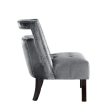 Salvador Velvet Armless Accent Chair Fashion