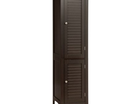 Freestanding Bathroom Storage Cabinet for Kitchen and Living Room-Coffee Fashion