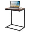 26 Inch Beside Sofa Laptop Holder End Stand Desk-Brown Discount