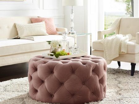 Bella Cocktail Round Ottoman Online Hot Sale