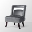 Salvador Velvet Armless Accent Chair Fashion