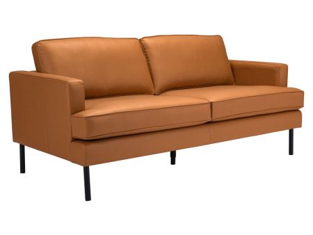 72  Brown Polyester Sofa With Black Legs Sale