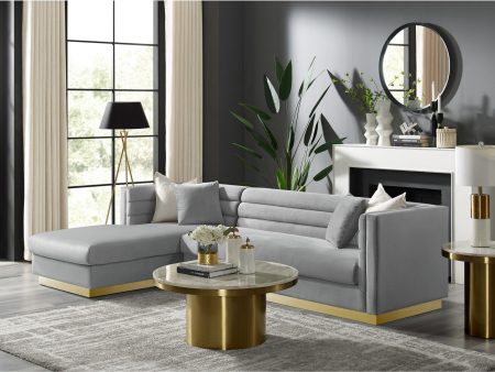 Anniston Chaise Sectional Sofa Supply