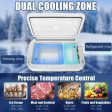 42 QT Portable Dual-Zone Car Refrigerator-White Discount