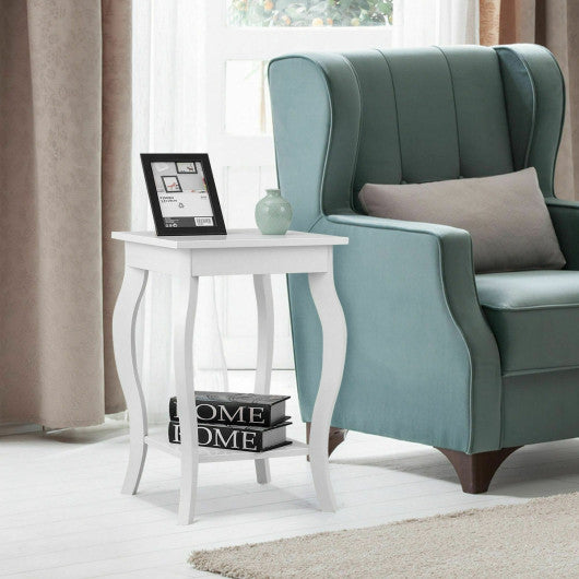 Accent Sofa End Side Table-White Discount