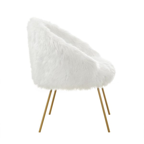 Ana Lux Fur Accent Chair Online Sale