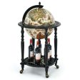 16th Century Nautical Chart Wine Cabinet with Wheels For Discount