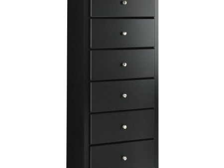 6 Drawers Chest Dresser Clothes Storage Bedroom Furniture Cabinet-Black For Cheap