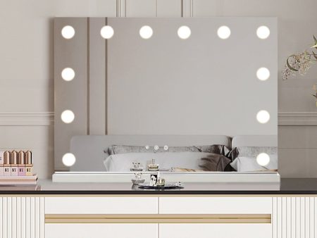 Emmie Vanity Makeup Mirror with 12 Dimmable LEDs Hot on Sale