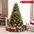 5 6 7 Feet Pre-lit Artificial Christmas Tree with Branch Tips and LED Lights-7 ft Supply