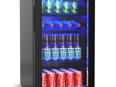 120 Can Beverage Mini Refrigerator with Glass Door Sale