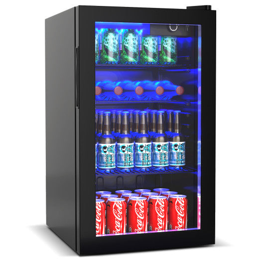 120 Can Beverage Mini Refrigerator with Glass Door Sale