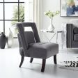 Salvador Velvet Armless Accent Chair Fashion