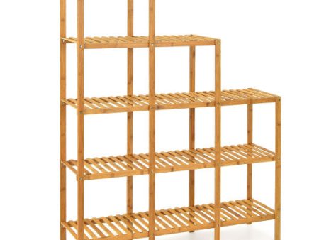 Multifunctional Bamboo Shelf Display Organizer For Discount