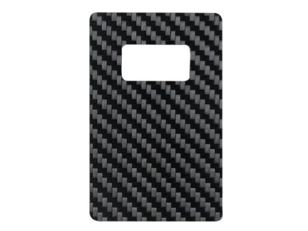 Real Carbon Fiber Credit Card Size Bottle Opener by Simply Carbon Fiber on Sale