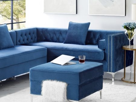 Giovanni Velvet Storage Ottoman Sale