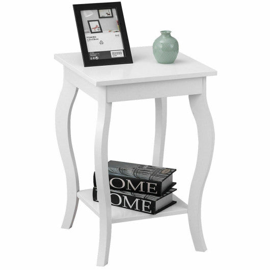 Accent Sofa End Side Table-White Discount