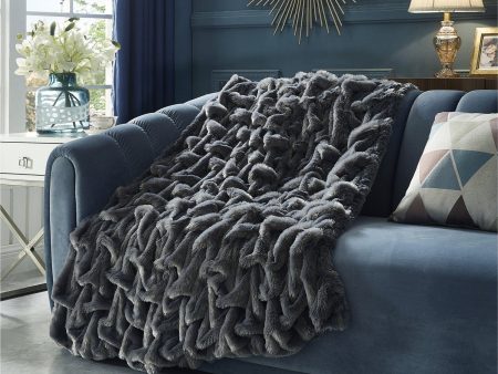 Lmos Stitched Faux Fur Throw Sale