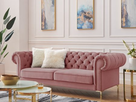 Carolyn Button Tufted Sofa For Sale