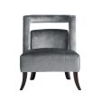 Salvador Velvet Armless Accent Chair Fashion