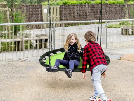 40  Flying Saucer Round Swing Kids Play Set-Green Supply