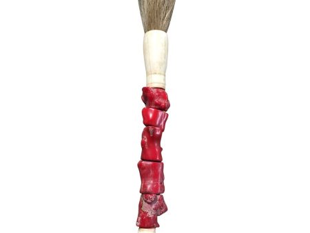 Red Chunky Coral Decorative Calligraphy Brush Hot on Sale