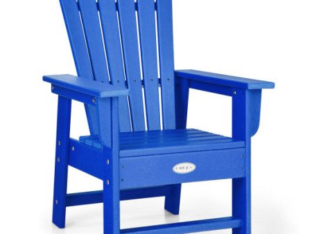 Patio Kids  Adirondack Chair with Ergonomic Backrest-Blue Online now