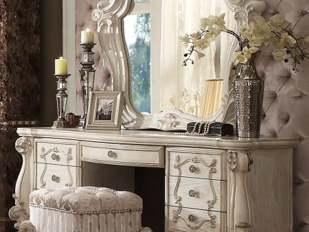 22  Ivory And Bone Fabric Floral Tufted Vanity Chair Sale