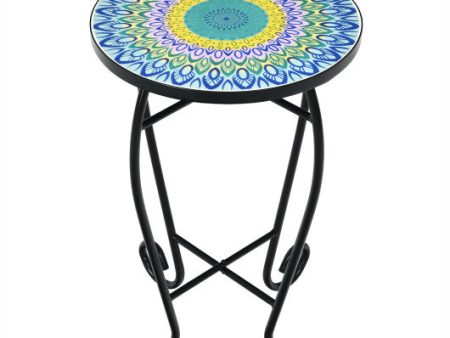 Folding Mosaic Side Table for Living Room on Sale