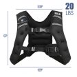 Training Weight Vest Workout Equipment with Adjustable Buckles and Mesh Bag-20 lbs Online Hot Sale