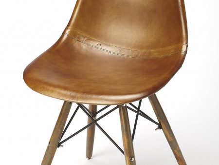 18  Brown And Copper Faux Leather Side Chair Fashion